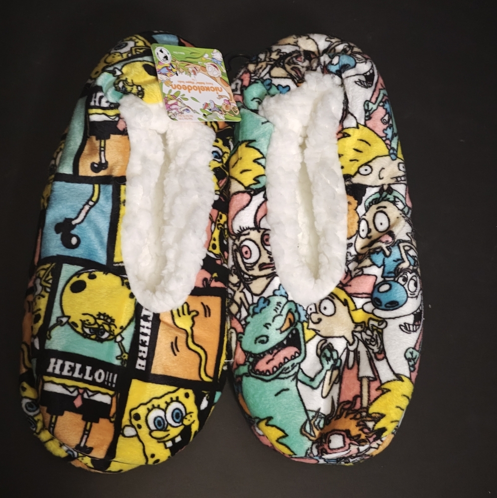 Nickelodeon Cartoon Slipper Socks- Multicolor